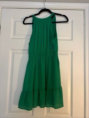 Girls' Green Halter Dress